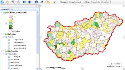 Érték-térkép Az alkalmazás célja, a kistérségi fejlesztési dokumentációkban megfogalmazott távlati célok számszerűsítését követően, objektív értékek alapján, térinformatikai módszerekkel előállított