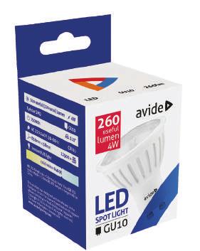 EAN lumen 5999562282304 ABGU10WW-4W-PC 240 hasznos (300 teljes) 4W 28W 5999562282366 5999562284902 ABGU10NW-4W-PC 250 hasznos (310 teljes) 4W 29W 5999562284919 5999562282311 ABGU10CW-4W-PC 6400K 260