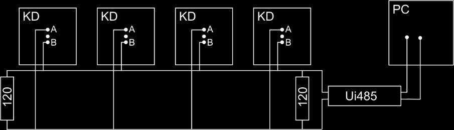 18 Kommunikáció 18.1 CnF-/Con.-/ 1. kommunikációs kapcsolat A szabályozók MODBUS (RTU/ASCII) protokollal összeköthetők egymással és számítógépes irányítási, adatgyűjtési rendszerekkel.