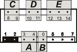 5 Lineáris kimenet 0/2-10 V L Leválasztott lineáris kimenet 0/4-20mA (max.