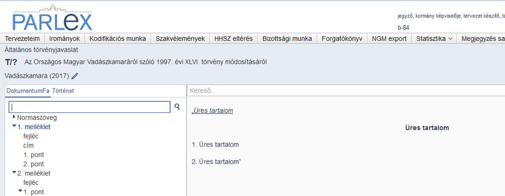 o A banben típusú melléklet nem tartalmaz címet, de pontjaiban módnyitó, módtartalom és módzáró szerkezeti egységek hozhatók létre.