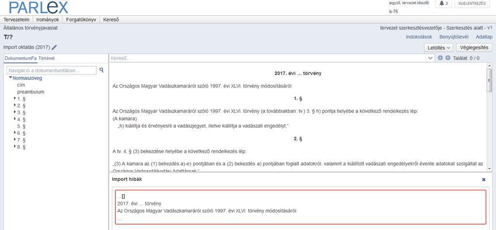 II. Egyes szerkezeti egységekkel kapcsolatos szabályok illusztrációja A törvényjavaslat címe: A címnek nem része a kihirdetési év és törvény száma (pl.: 2017.