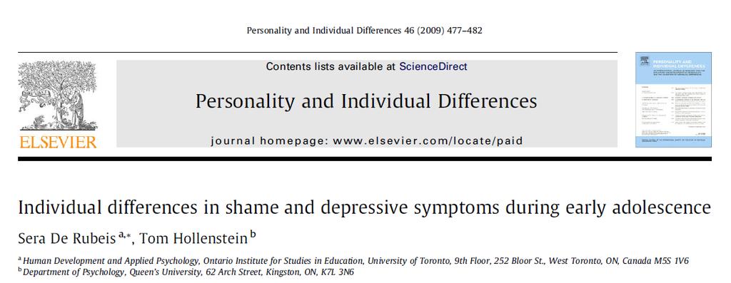 Depresszió Tangney, Wagner és Gramzow (1992) véleménye szerint a hajlam kifejezett kapcsolatban áll a depresszióval.