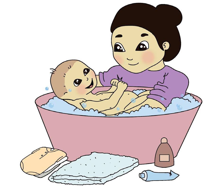 28 Tisztálkodás A fürdetés célja a bőr tisztítása, felfrissítése, és segíti a napirend kialakítását