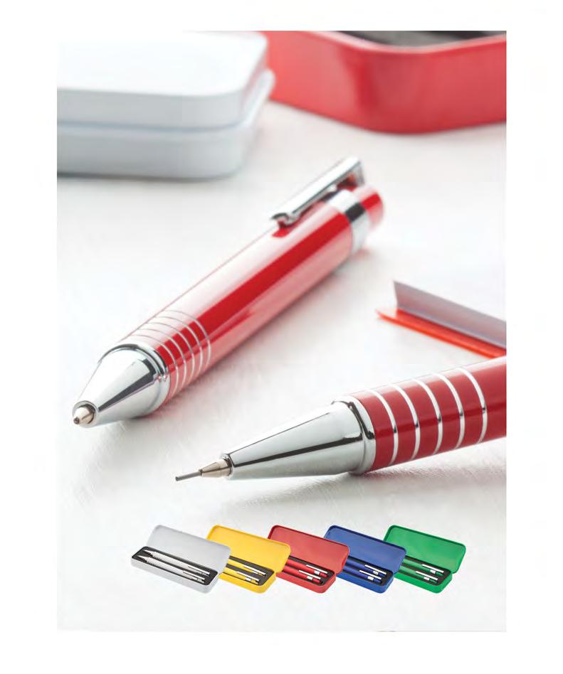 PEN AND PENCIL SETS SHERIDAN 731826 ø11 132 mm [ P2 (4C, 50 20 mm), E1 (50 20 mm) Fém toll és