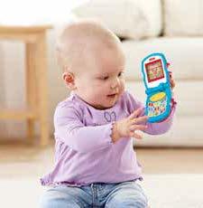 6 hónapos kortól CMY40 Kukucs telefon A kukucs telefon a baba minden mozdulatára csinál valamit!