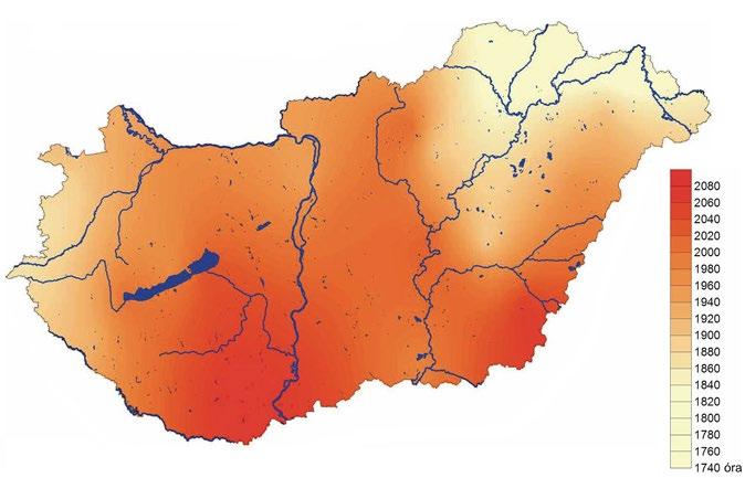 ábra Az évi átlagos szélsebességek [m/s] és az uralkodó szélirányok Magyarországon (2000-2009) (Forrás: www.met.