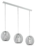 Cossano 3-as függeszték, fehér, Sz: 79 cm, 3 x E 14 40 W, ára: 26.900,-/db, 3. Olmero 1-es függeszték, szürke/fehér, Ø 50 cm, 1 x E27 60W, ára: 29.900,-/db. (22737748, 22731261, 22641973) 25.