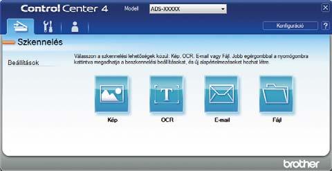 Szkennelés a számítógép használatával 4 Szkennelés A szkennelés elindítása. 5 Képnézegető A beszkennelt kép megjelenítése.