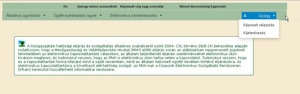 megjelenítésre kerülő képviseltek között szűrni. A Töröl gomb megnyomásával törlődnek a megadott szűrési/keresési feltételek.