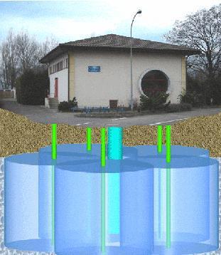 Az elszennyeződés megakadályozása Viredox eljárás Felszín alatti vas-mangántalanítás Konténer