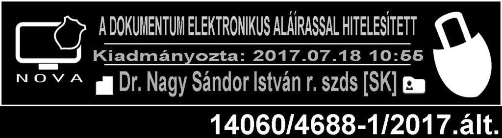 százados hivatalvezető iratkezelésért felelős vezető Cím: 8601 Siófok Pf.