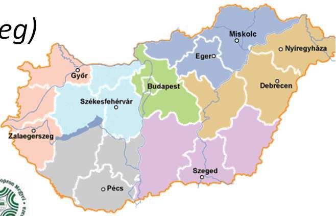 Enterprise Europe Network Magyarországon Regionális lefedettség legalább 1 központ régiónként Magyar Nemzeti Kereskedőház Zrt.