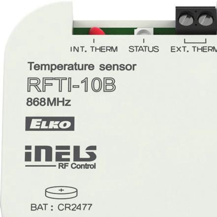 RFTI-10B Vezeték nélküli hőérzékelő 60mm 13mm Tápfeszültség: Elem élettartama: Jelátvitel / funkció: Hőmérséklet mérési bemenet: Méréstartomány; pontosság: Frekvencia: Jelátvitel módja: Hatótávolság