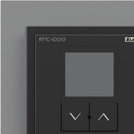 RFTC-100/G Vezeték nélküli programozható termosztát : ÚJ A LOGUS 90 kivitelű vezeték nélküli programozható termosztát belső érzékelőjével méri a helyiség hőmérsékletét, elküldi a szabályzást végző