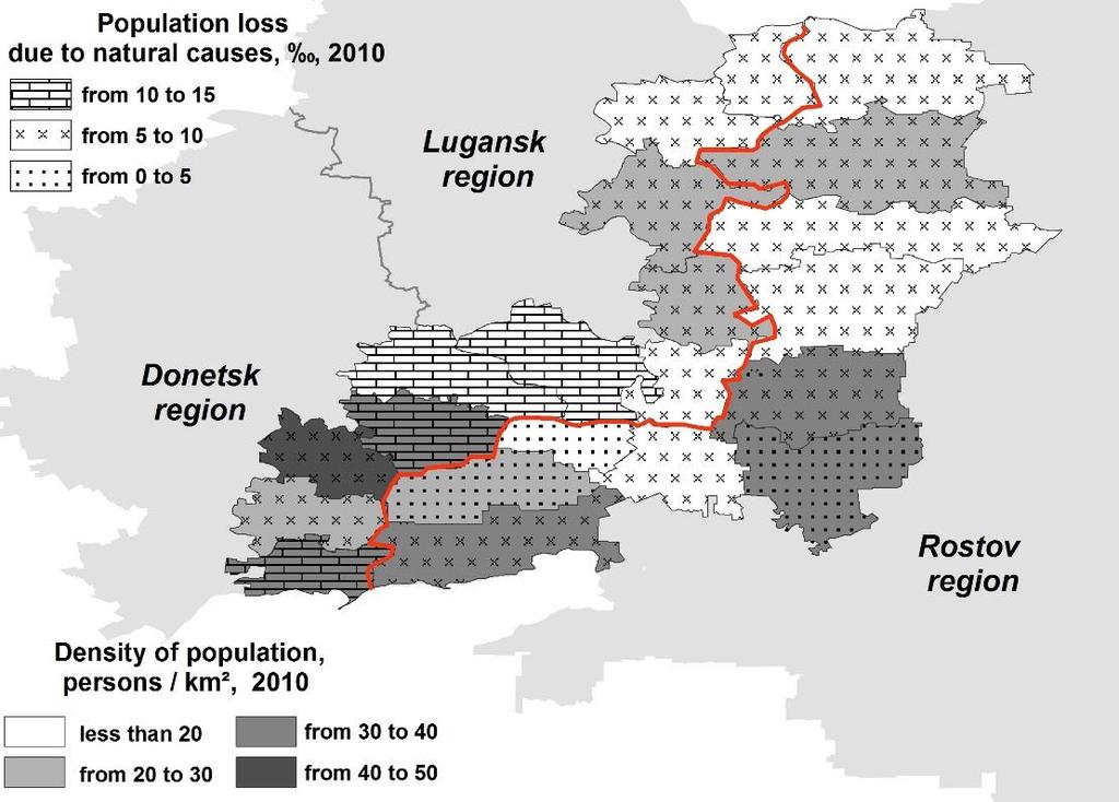 Anna Valerievna Shmytkova -Ekaterina Safronova: Ways of Regional Cooperation 9 average in Russia. On the other hand the GDP per capita of Rostov region higher than in the Donetsk and Lugansk regions.