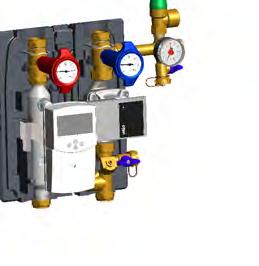 Új 3 részes hőszigetelő burkolat biztosítja az elektronikus és hidraulikus részek termikus elválasztását. Szorítógyűrűs 22 mm csatlakozások.