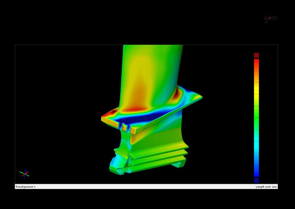 A visszamodellezés további lépései Felületi eltérés 3D