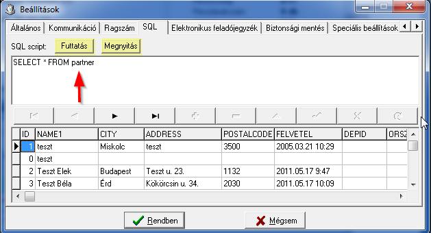 A törléshez a következő lépéseket kell végrehajtani: 1. Adatbázis másolat (backup) készítése a 13. Adatbázis mentés, visszaállítás fejezetben leírtaknak megfelelően. (set operation=backup) 2.