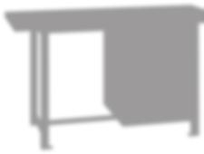 Satupad Erős, masszív kivitel, 27 mm vastag falap, zárható szekrény egy