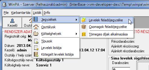 13.3.3 Kevesebb összeg lett bérmentesítve A hiányzó összeget kézzel állítsa be a bérmentesítő gépen, majd húzza le öntapadó címkére.