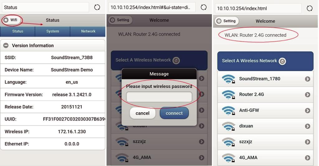 Csatlakozás (2. lehetôség) Lépj be a mobil készülékeden a wifi-beállítások menübe! Csatlakozz a lejátszó által létrehozott wifi-hálózathoz (ieast_xxxx formátumú név alatt található meg)!