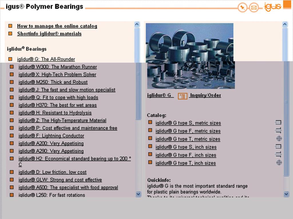 1-52.qxp 2006.05.05. 11:04 Page 28 Gyorsink: Sikócsapágyak az Interneten Csatakozzon az internethez és évezze a www.igus.