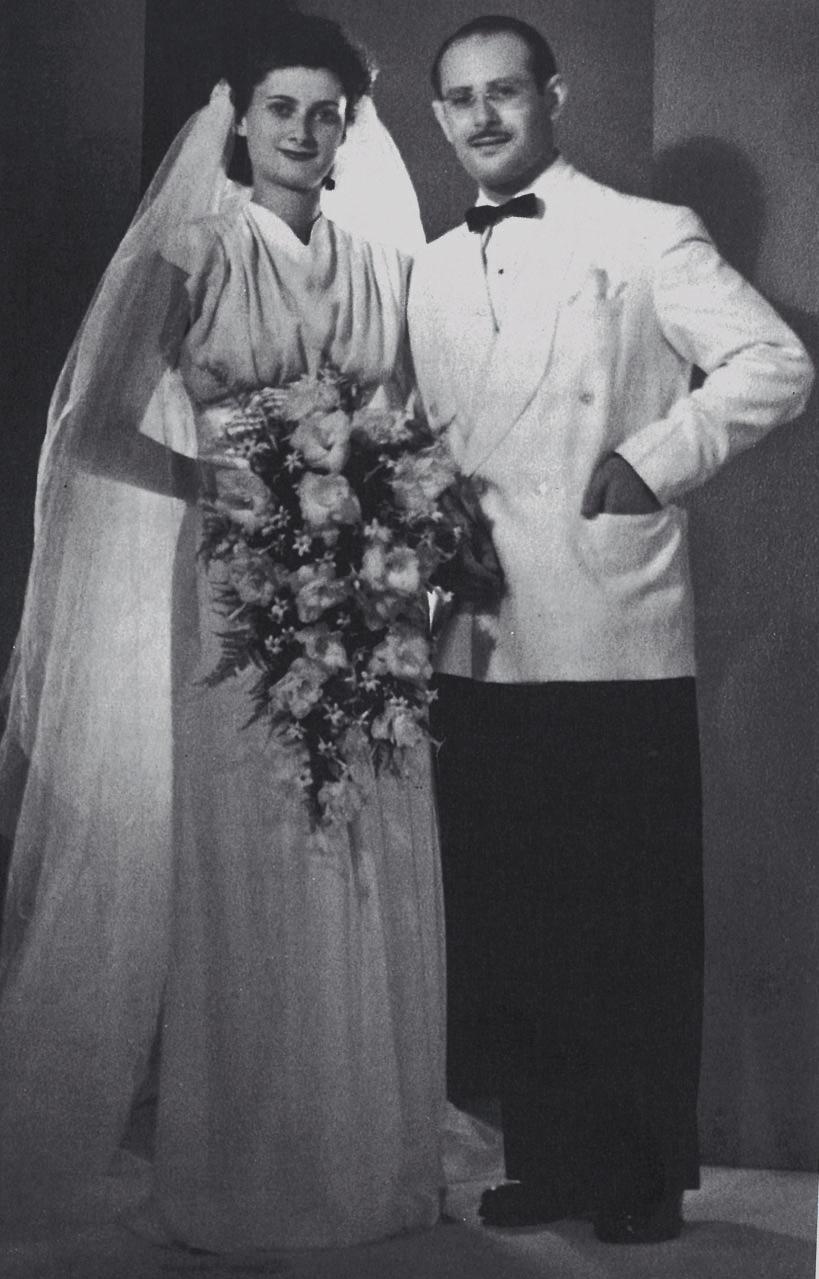 VEGYIPAR- ÉS KÉMIATÖRTÉNET 4. kép. Rosenkranz György és Edith Stein esküvőjén (1945) 5. kép. Rosenkranz György és munkatársa, Raquel Cervantes (1948) A gumókból 1955 és 1974 között 7652 tonna dioszgenint nyertek ki [18 20].