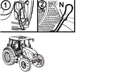 A GÉP MŰKÖDÉSE Az új traktorral történő elindulás előtt szükséges, hogy megismerkedjék a sebességváltási fokozatok kapcsolási rajzával és kipróbálja a kapcsoló kar minden egyes állását is álló