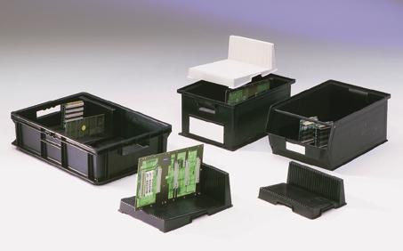 printofix NYÁK-lap tartók és gyûjtõtálcák, piramistálcák Printofix NYÁK-lap tartó Vezetõképes LF-, egymásra rakható szállító- és Euro-Fix dobozokhoz, vagy asztali tartóként használható.
