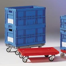 Kiegészítõk az FK-dobozokhoz Görgõs raklap A görgõs raklappal könnyen megoldható az FK-dobozok szállítása a komissiózó területen és az