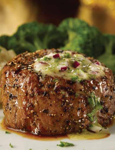 RIBEYE (300 g) 6590,- Márványosan csillogó és omlós ribeye steak, az egyik legzamatosabb steakfajta. Kiválóan fűszerezve és grillezve, kívánság szerint átsütve.