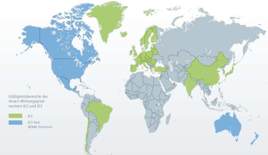 Hatásfok besorolás kiindulási állapot világszinten USA, Canada, Mexico (NEMA) Russia (GOST) Europe (CEMEP) Korea (KEMCO) Japan (JIS) Taiwan (CNS)