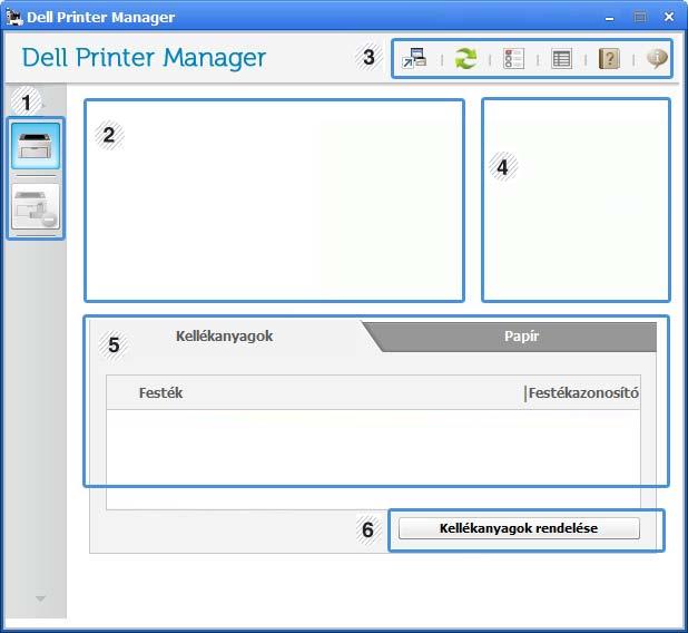 A Dell nyomtatókezelő használata Csak Windows és Macintosh operációs rendszereken használható (lásd: Szoftver, 7. oldal). A Dell nyomtatókezelő minimális rendszerkövetelménye Internet Explorer 6.