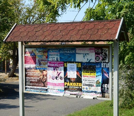 útvonalak, illetve a tóparti