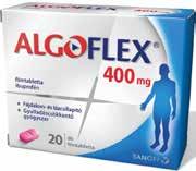 eressen minket a Facebookon! Megfázás, köhögés tüneteire Algoflex 400 mg filmtabletta 20 db Az Algoflex 400 mg hatékony láz- és fájdalomcsillapító, gyulladáscsökkentő gyógyszer.