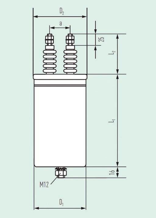 AC/DC kondenzátorok általános felhasználásra E62 Köszönhetően a nagy AC feszültségterhelhetőségüknek és nagy áramterhelhetőségüknek az E62 típusú kondenzátorok széles