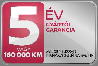 pontjában meghatározott új gépjármű garancia meghosszabbításra kerül 5 évre (a garancia kezdő időpontjától) vagy 100 000 km re, amelyik hamarabb bekövetkezik.