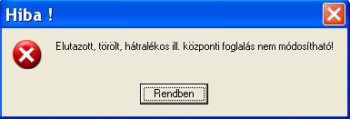 Szállodai Front Office winfro v7.8 4.1.2.6. Foglalás módosítása érkeztetés (Check-In) előtt A rezerváció adatai általában utólag módosíthatók, egy-két kivételtől eltekintve.