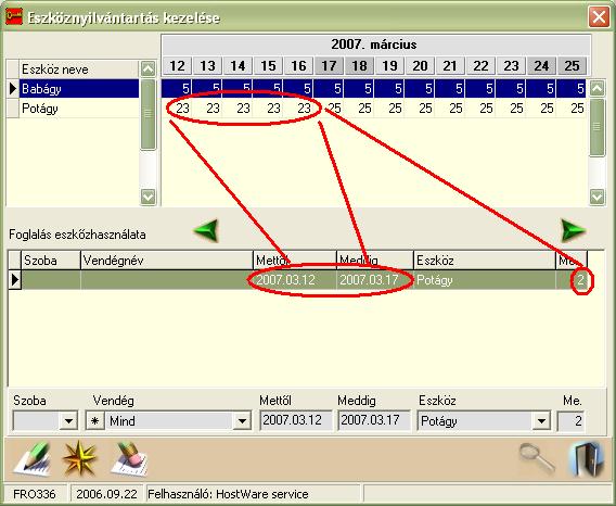 Szállodai Front Office winfro v7.8 4.