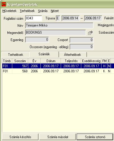 winfro v7.8 Szállodai Front Office 5.1.10.3. Számla sztornírózás (FRO430n) Az ÁFA-törvény 45/A.