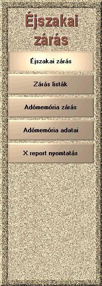 Szállodai Front Office winfro v7.8 8. ÉJSZAKAI ZÁRÁS Az éjszakai zárás a Front Office rendszer egyik legfontosabb funkciója. 8.1.