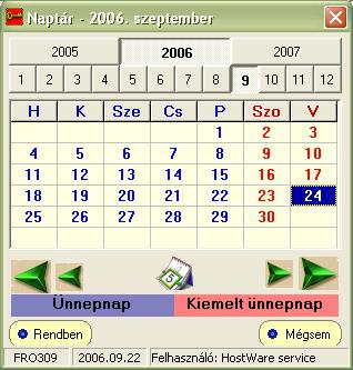 A hónap mindig 2 számjegyű, az 1-9 hónapok tehát 01-09 ként írandók.