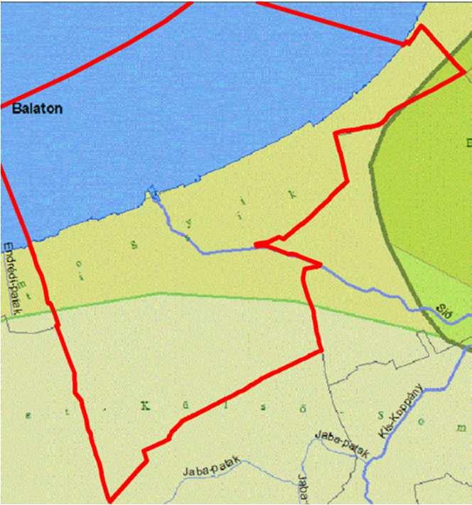 103 része, mely a Balaton-medence középtájhoz tartozik. A település délnyugati fele a Kelet-Külső-Somogy kistáj, így a Külső-Somogy középtáj része.