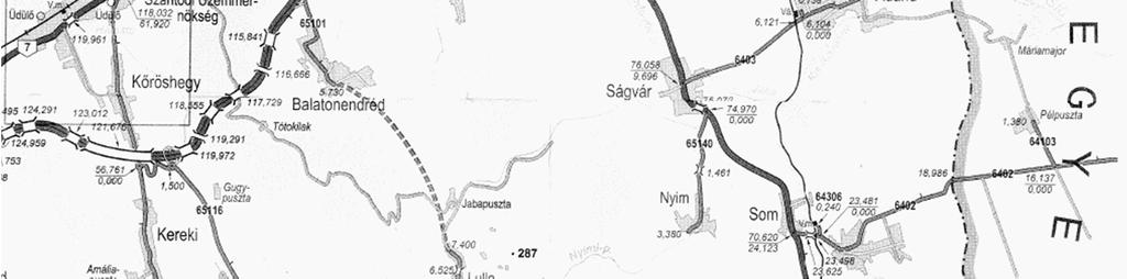 Siófok vonatkozásában az autópálya közvetlenül a település szélénél halad, ami határt szab a település fejlődésének.