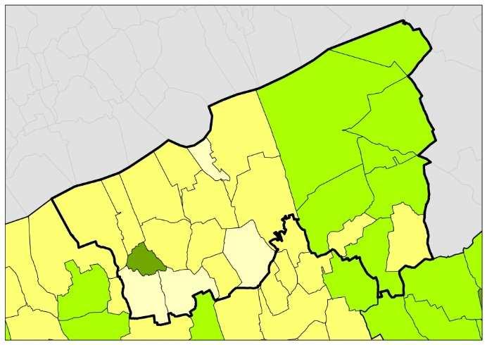 mértékben ugyan, de tetten érhető (1.7-5. ábra). Kivételt csak Teleki képez, ahol 2001-2013-között természetes szaporodás volt jellemző.