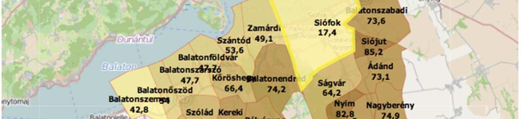 A térségi munkavállalók 23%-át az ipar és az építőipar foglalkoztatja, míg a fennmaradó 7% a mezőgazdasági szektorban dolgozik.