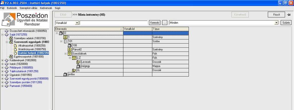 Ekkor ugyanaz az ablak jelenik meg, mint az elızı folyamat végén (elızı kép). A listát ekkor is HTML-be, vagy TEXT formátumban tudjuk lementeni.