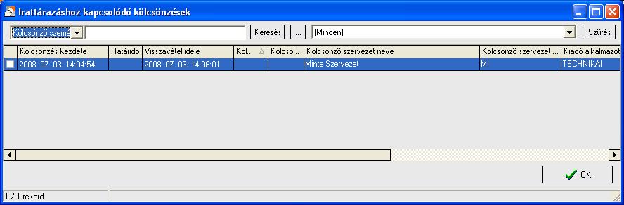 Materiális iratpéldány postázása, kötegelt postázás Az Postázás fülön lehetıség van az iratpéldány postázására, és kötegelt postázására is.