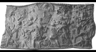 Iuppiter villámával seőíti az els összecsapás alkalmával a dákok ellen Tapaenál küzd rómaiakat (XXIV. jelenet).